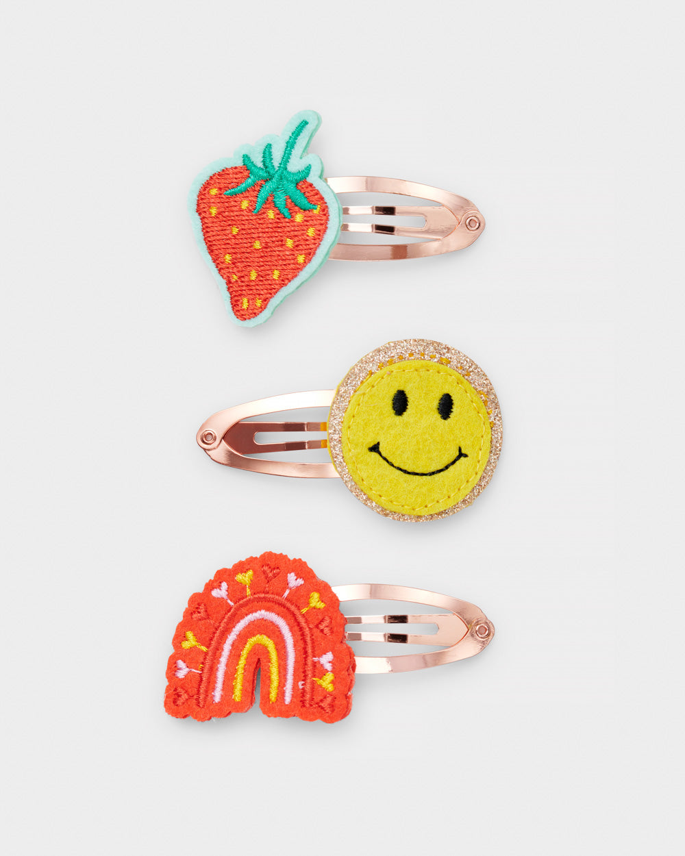 STYCH Fruit Salad Embroidered Hair Clips