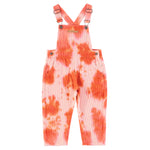 Load image into Gallery viewer, Piupiuchick Pink and Orange Tie-dye Dungarees
