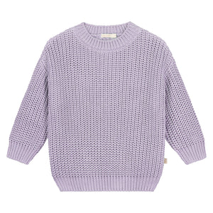 Yuki Originals Chunky Knitted Sweater - Lilac